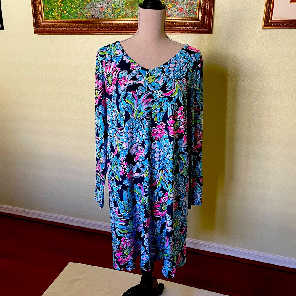 Lilly Pulitzer NWOT Large Kaisley Dress - Double-neck style UPF-50